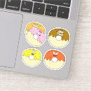 Search for cartoon doughnuts stickers Sweet
