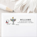 Search for bath return address labels Charles schulz