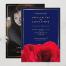 Search for deep blue invitations Minimalist