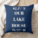 Search for lake house pillows Latitude and longitude