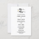 Search for mr and mrs wedding invitations White