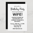 Search for wife birthday invitations Party