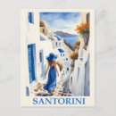 Recherche de santorini cartes postales Bleu