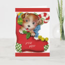 Search for puppy 1st christmas cards Cute