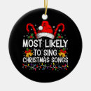 Search for singing ornaments Xmas