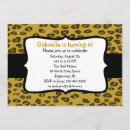 Recherche de copie de guépard invitations Girly