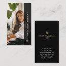 Recherche de agent immobilier élégant cartes visite Monogramme