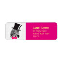 Search for pink zebra return address labels Birthday