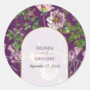 Search for purple floral wedding stickers Rustic