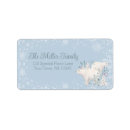 Search for polar bear return address labels Snowflake