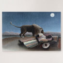Recherche de henri rousseau puzzles Lion