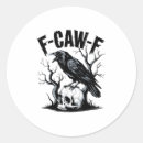 Search for funny crow bird stickers Black