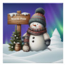 Search for snowman posters North pole