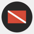 Recherche de drapeau eau autocollants Drapeau de plongée