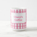 Search for pink gingham mugs Checks
