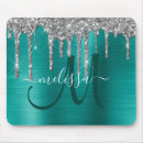 Recherche de argent turquoise tapis souris Girly