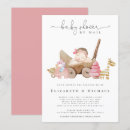 Search for by mail baby girl shower invitations Modern