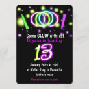 Search for glow 13th birthday invitations Neon