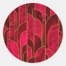 Search for art deco pattern stickers Red