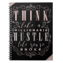 Search for hustle notebooks Typography