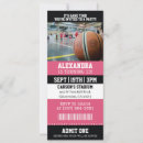 Search for basketball ticket birthday invitations Team