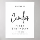 Search for first birthday posters Minimalist