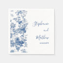 Search for blue toile napkins Floral