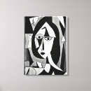 Search for black white woman canvas prints Portrait
