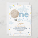 Search for blue mr onederful invitations Blue hot air balloon