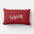 Search for farmhouse christmas pillows Red and black