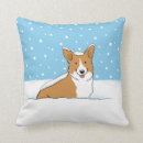 Search for cute corgi pillows Snow