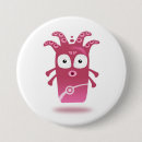 Search for cute monster buttons Pink