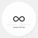 Search for symbol infinity stickers Black and white