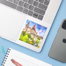 Search for old castle stickers Europe