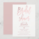 Search for rose gold foil bridal shower invitations Chic