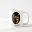 Search for pet portrait mugs German shepherd