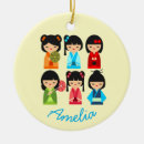 Recherche de poupée de kokeshi ornements Kawaii