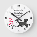 Search for valentines clocks Dog