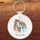 Search for horse keychains Watercolor