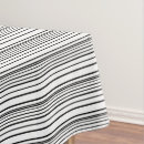 Search for black and white stripe tablecloths Stripes