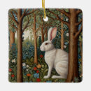 Search for white rabbit ornaments Vintage