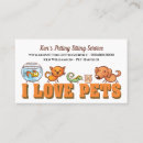 Recherche de animal sitting cartes visite Chat