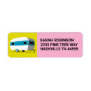 Search for camper return address labels Vintage