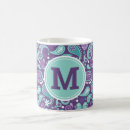 Search for blue paisley mugs Vintage