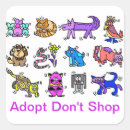 Search for adoption stickers Animal rescue