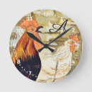 Search for french country clocks Rooster