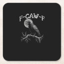 Recherche de oiseaux drôles dessous de verres F caw f