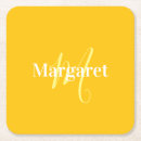 Search for yellow coasters Monogrammed