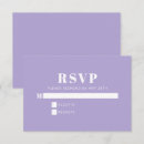 Search for lavender rsvp cards Simple