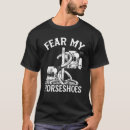 Recherche de fer à cheval tshirts Tangage